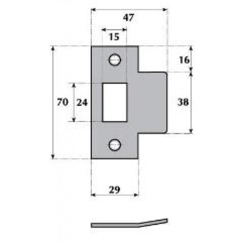 Extended Strikes For Mortice Latches Door Handles Door