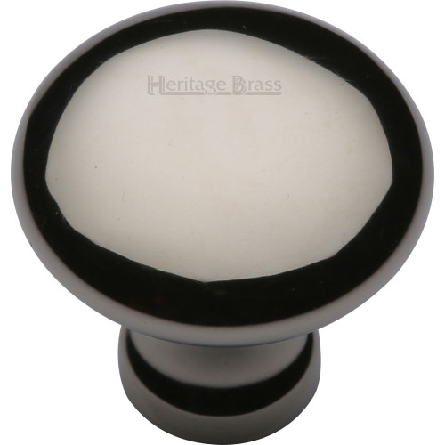 Victorian Round Cupboard Knobs In Polished Nickel Door handles & door