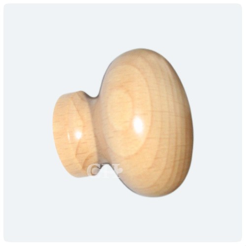 Small Wooden Kitchen Cupboard Door Knobs in Oak Walnut Mahogany and