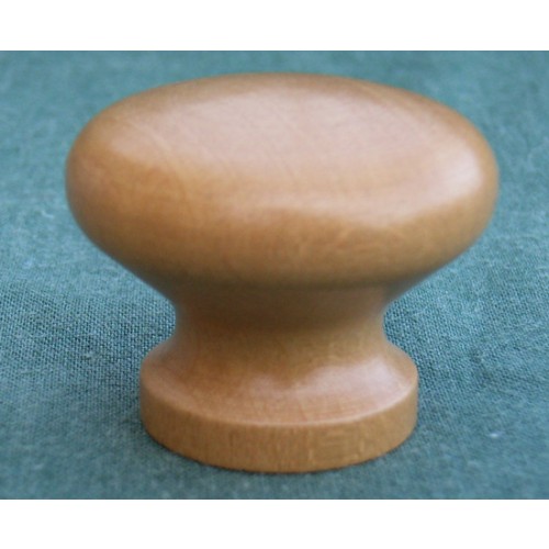 Small Wooden Kitchen Cupboard Door Knobs in Oak Walnut Mahogany and