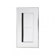 100mm Sliding or Pocket Door Flush Pulls Polished Chrome