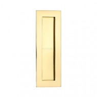 175mm Sliding or Pocket Door Flush Pulls Polished Brass