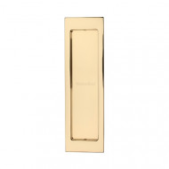 197mm Pocket Door Flush Pulls Polished Brass