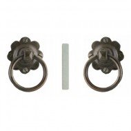 Black Beeswax  Ring Door Handles