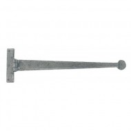 tee hinge penny end pewter 18 inch