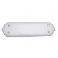 White Porcelain Finger Plate or Push Plate.