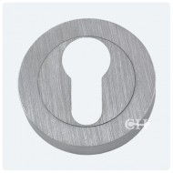 euro profile lock escutcheon satin chrome