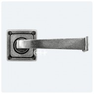 Finesse Design Pewter Allendale Door Handles on Square Rose