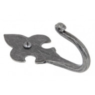 Ornate Fleur de Lys Door Hook  4 1/2 Inch