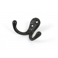 Double Coat Hook Black