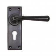 Anvil Newbury Bronze Lever Handles On Euro Backplate