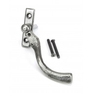 Locking Slim Window Handles Traditional Pewter RH