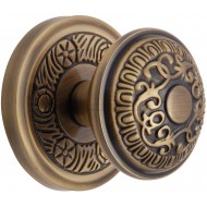 Aydon Decorative Door Knobs in Antique Brass