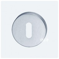 round escutcheon std keyway satin chrome