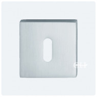 square escutcheon std keyway satin chrome