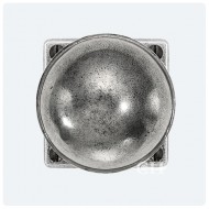 Finesse Design Pewter Beamish Knobs on Square Rose