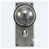 Finesse Design Pewter Beamish Knobs on Jesmond Bathroom Backplate