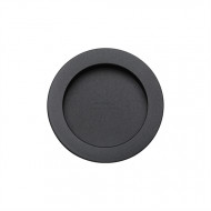 Round Pocket or Sliding door Flush Pulls Black