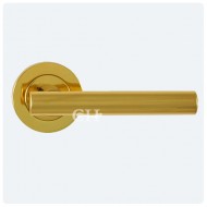 calla brass lever on rose