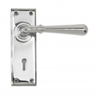 Anvil Regency Chrome Newbury Lever Handles On Key Backplate