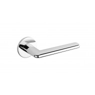 Bayliss Lever Handles On Rose in Polished Chrome