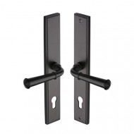 Colonial Multipoint Lever Handles 92mm in Matt Bronze