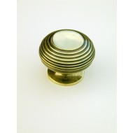 large beehive cupboard knob brass