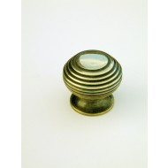 small beehive cupboard knob brass