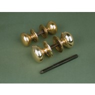 large version cottage door knobs brass