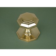 centre door knob brass