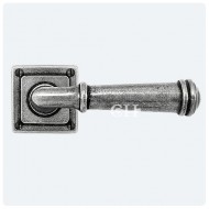 Finesse Design Pewter Durham Door Handles on Square Rose