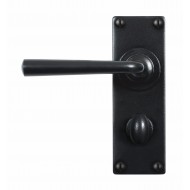 Stonebridge Padstow Black Levers On Bathroom Backplate