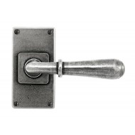 Finesse Pewter Fenwick Handles on Jesmond Plain Backplate