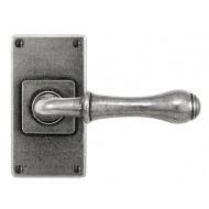 Finesse Pewter Derwent Handles on Jesmond Plain Backplate