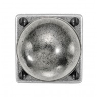 Finesse Design Pewter Pelton Knobs on Square Rose