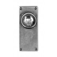 Finesse Design Pewter Pelton Knobs on Jesmond Latch Backplate