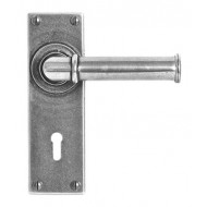 Finesse Design Pewter Wexford Lever Door Handles on Key Backplate