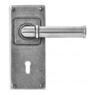 Finesse Design Pewter Wexford Lever Handles on Jesmond Keyhole Backplate