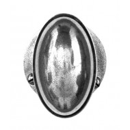 Finesse Design Pewter Lincoln Knobs on Round Rose
