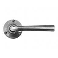 Finesse Design Pewter Tunstall Lever Door Handles on Rose