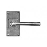 Finesse Design Pewter Tunstall Lever Door Handles on Jesmond Backplate