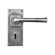 Finesse Design Pewter Tunstall Lever Handles on Jesmond Backplate