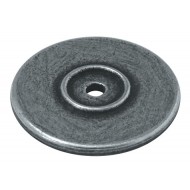 Finesse Pewter Cabinet Door Knob Base Roses