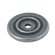 Finesse Pewter Cabinet Door Knob Base Roses