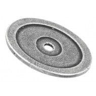 Finesse Pewter Cabinet Door Knob Base Roses