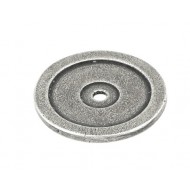 Finesse Pewter Cabinet Door Knob Base Roses