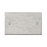 Finesse Design Pewter 2 Gang Blank Plate