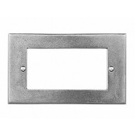 Finesse Design Pewter Communications 2 Gang 4 Module