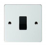 flat plate range 1 gang 2 way switch polished stainless steel finish  