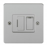 flat plate range dp switched fuse spur in polished stainless steel finish 
